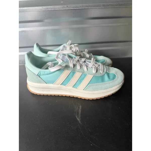 Adidas Sportswear‎ Run 70s 2.0 Sneakers Women's Size 7.5 Aqua Off White Shed - Image 3