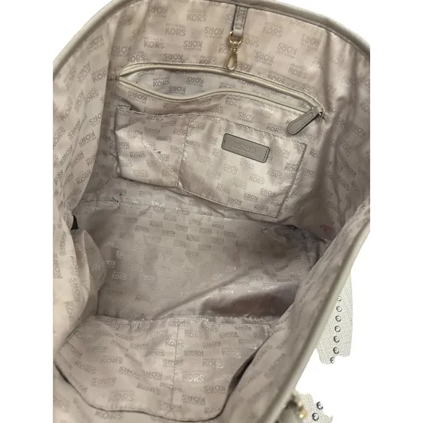 Michael Kors women’s gray purse handbag tote AUTHENTIC SKU 2513 - Image 8