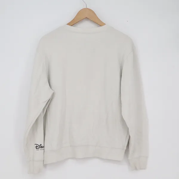 Disney 100 Mickey Minnie Mouse Anniversary Sweatshirt Cream Large - Image 5