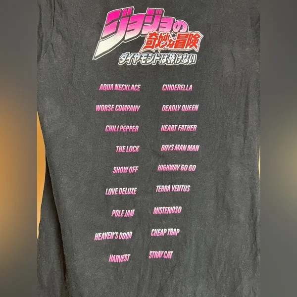 JoJo's Bizarre Adventure Anime women’s short sleeve Casual Graphic T-Shirt|Sz:M - Image 4