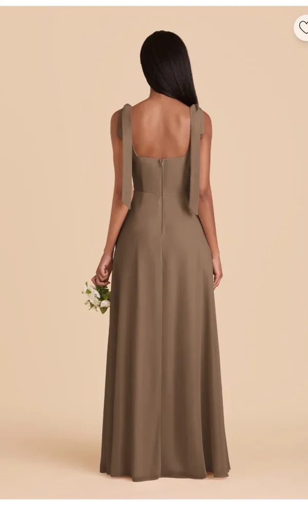 Alex mocha Bridesmaid Birdy Grey Dress - Image 2