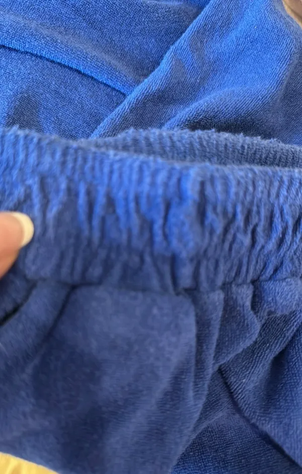 Urban Outfitters Edikted Royal Blue Terry cloth Sweatpants S Casual Wide Leg - Image 4