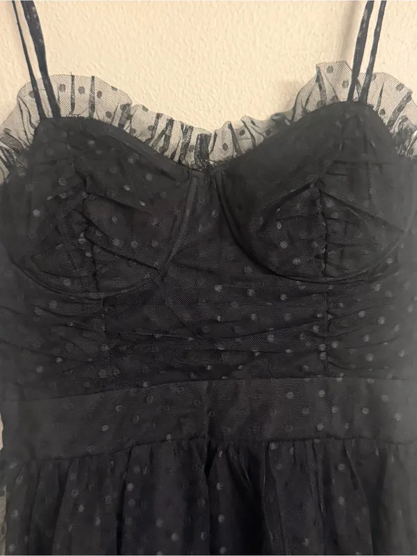 LULUS Tiered Lace‎ Midi Dress - Image 3
