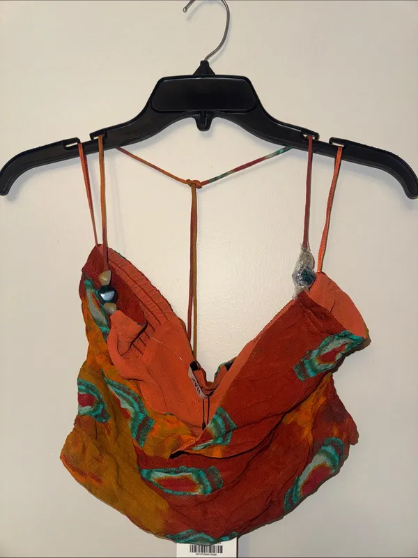 Zara Halter Crop Top, Sz S - Image 3
