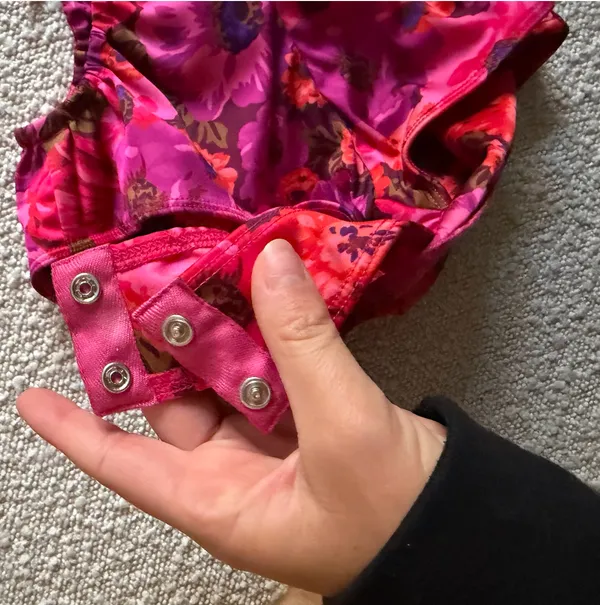 For Love & Lemons Pink floral patterned bodysuit - Image 6