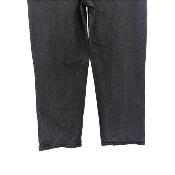 Boyish The Mikey High Rise Wide Leg Jeans Black Beauty Black Size 28 - Image 10