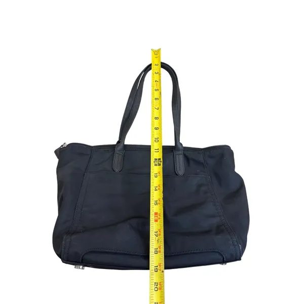 Michael Kors womens black canvas handbag tote SKU 7990 - Image 6