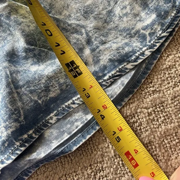 Thread & Supply Elastic Waist Blue Flowy Shorts‎ Womens Size Small S Summer Pool - Image 4