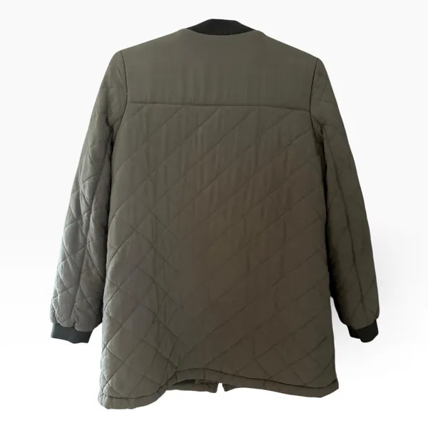 Old Navy Green Quilted Snap Button Lightweight Jacket Women’s Medium - Image 2
