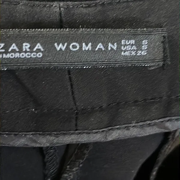 Zara black straight ankle black pants - Image 5