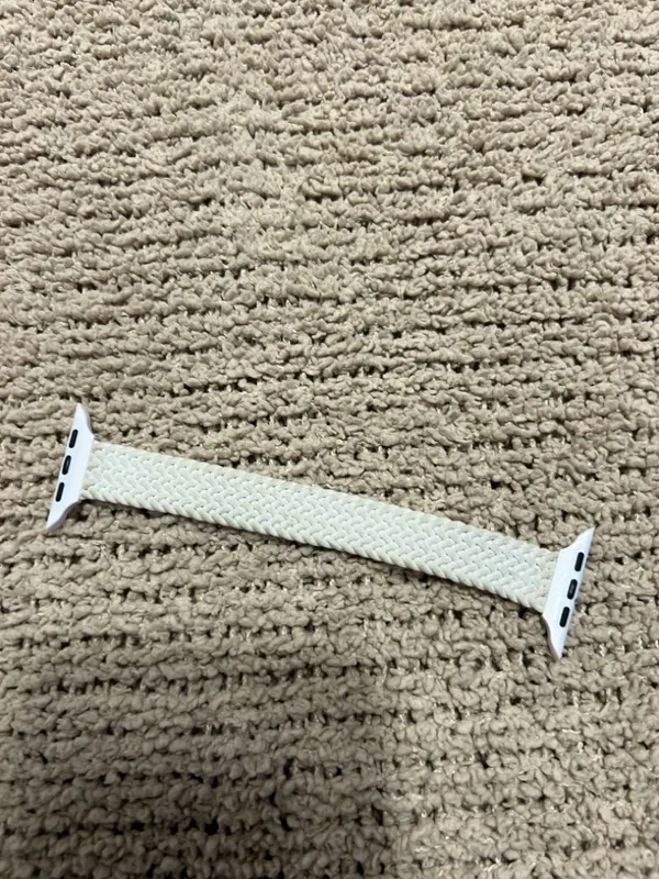 Apple White Braided Solo Loop Watch Band - Image 2
