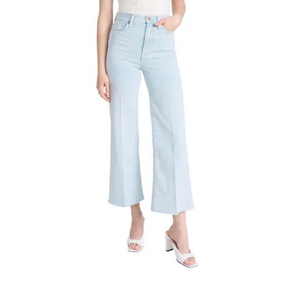 7 For All Mankind‎ UHR Cropped JO Jeans Summertime Light Wash 25 - Image 2