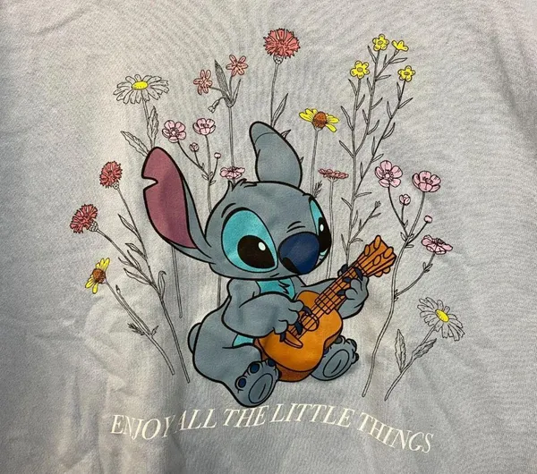 Stitch Enjoy All the Little Things Disney Movie Crewneck XL - Image 2