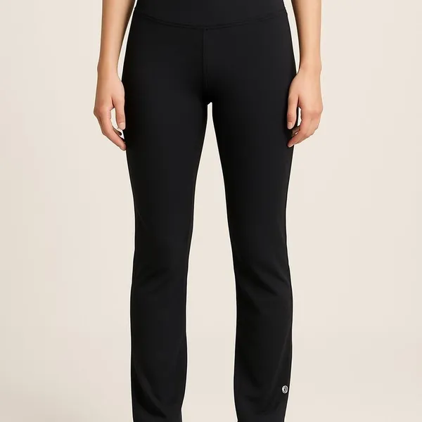 MPG Women Yoga Pants Black Performance Bootcut Leggings Small - Image 2