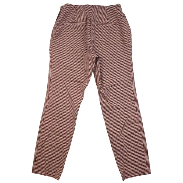 A New Day -1312 Bi-Stretch‎ Skinny Pants Houndstooth Tan Rust Women's size 8 - Image 3