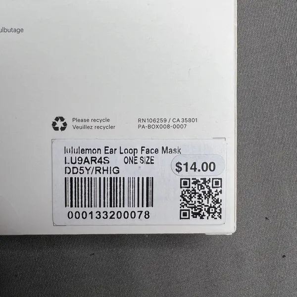 Lululemon Ear Loop Face Mask *Mesh Overlay NWT (Unused/Unopened) *BRAND NEW - Image 12