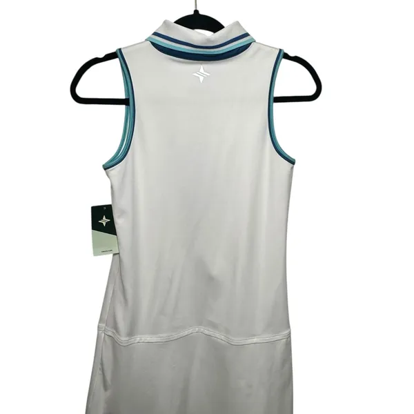 Tuckernuck TNUCK SPORT Lisbon‎ Piped Sterling Tennis Dress NWT Size X Small Golf Pickleball - Image 2