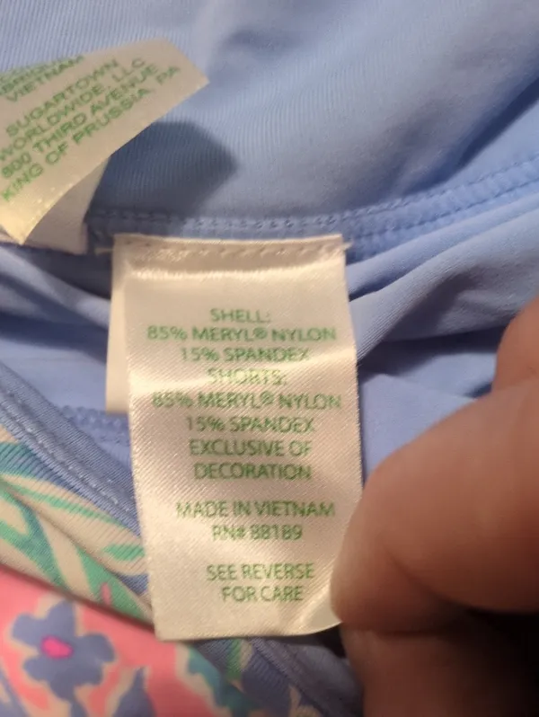 Lilly Pulitzer Luxletic Fionna Skort *GOLDEN HOUR* Turquoise Oasis Size Small - Image 5