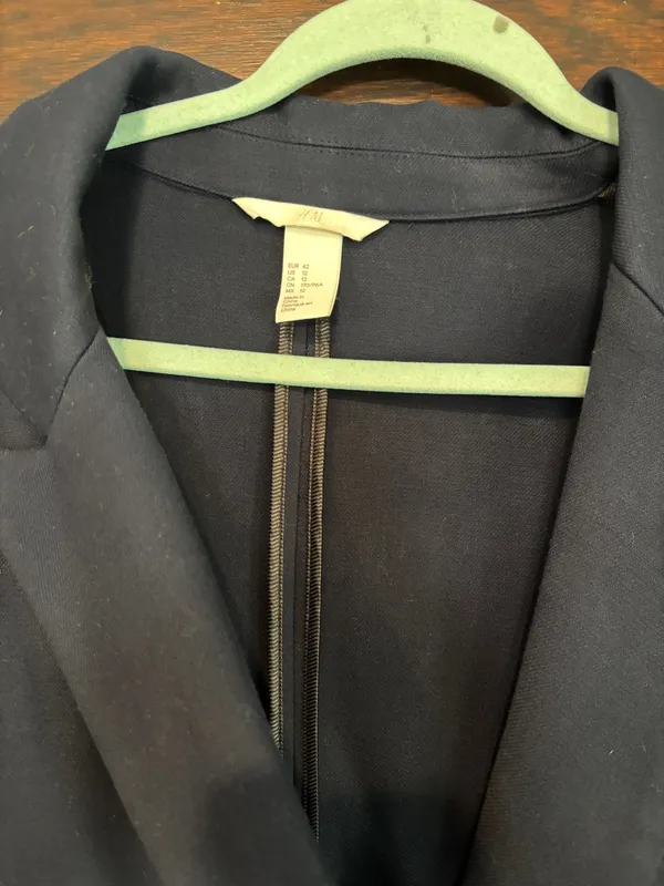 H&M Trench Coat Black Long - Image 3