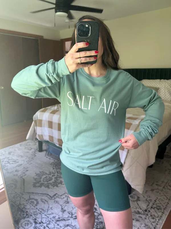Comfort Wash Taylor Swift August Salt Air Lyrics Long Sleeve - Image 2