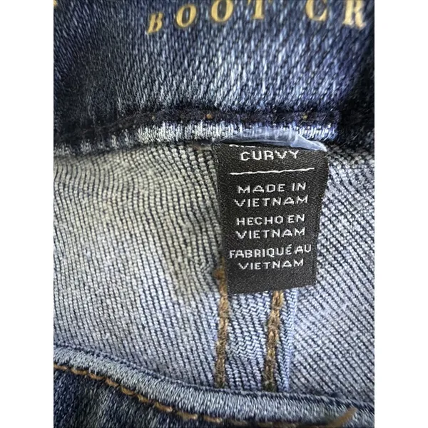 White House Black Market Novelty Pocket Boot Crop Jeans 12 bohemian y2k retro - Image 11