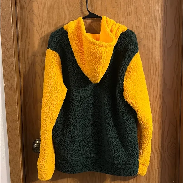 Green Bay Packers NFL Full Zip Sherpa Hoodie‎ NWOT Small - Image 8