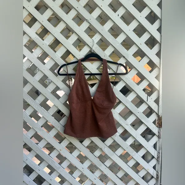 Free people Still Here Lurex Halter Cami - Image 5
