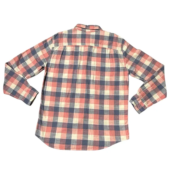 American Eagle Outfitters Plaid Shirt - Red,Pink,Blue, Cream 100%Cotton Sise M - Image 4