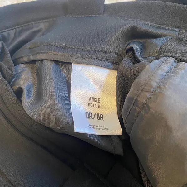 Black Taper Trousers With Tie Waist - Image 6