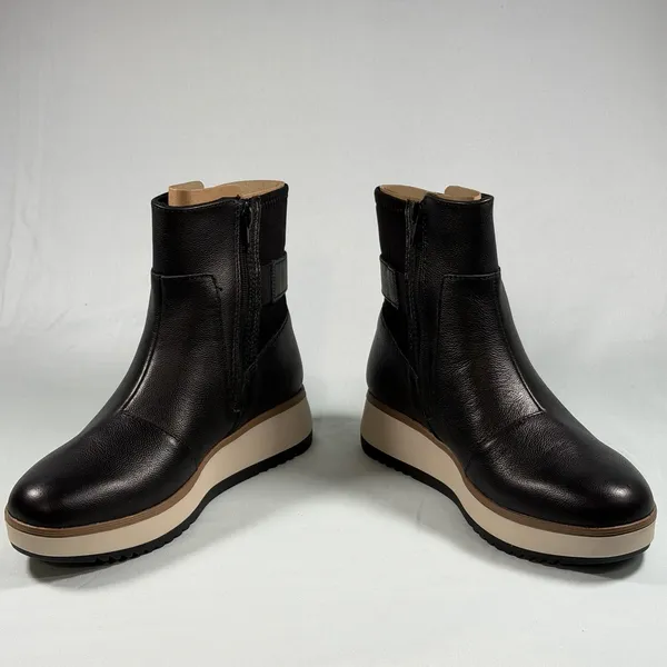 Clarks Collection Size-7M‎ Womens Zylah Rose Chelsea Boot Black Leather - Image 10
