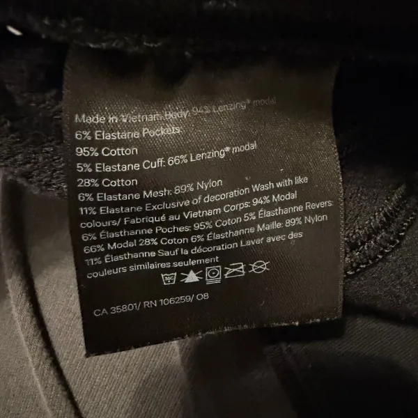 Lululemon Warm Down High Rise‎ Jogger Modal Black Stretchy Loungewear Sz 6 - Image 11
