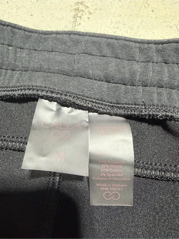Calia Black Drawstring Joggers medium - Image 8