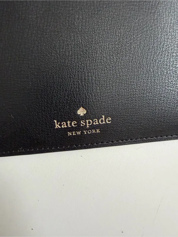 Kate Spade Patrice Wristlet Leather Double Zip Pockets Credit Card Slots Black - Image 2