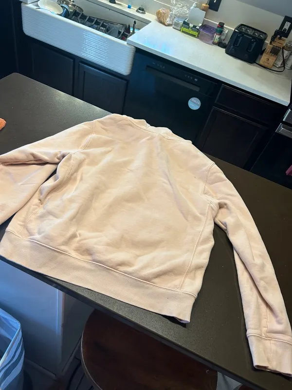 Soft Light Pink Hoodie with Kangaroo Pocket Size M - Image 5