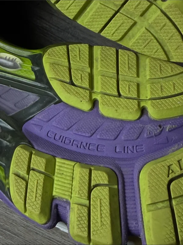 ASICS GEL-Kayano 18 Stability Trainer Running Shoes (Gray/ Purple) Size 10 - Image 9