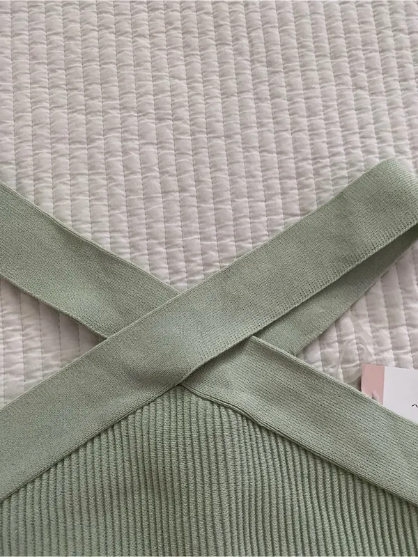 New with tags sage mint green Sunday Skin tank top - Image 2
