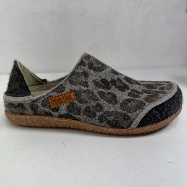 Taos 41 10.5 Convertawool Leopard Clogs Wool Slip On Comfort Shoes Collapsible - Image 4