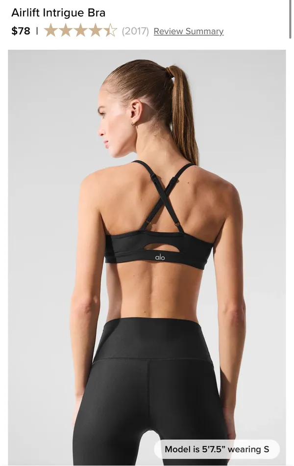 Alo Airlift Intrigue Yoga Sports Bra - Image 4