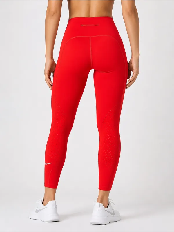 Nike Swift Dri-FIT Running Leggings Red High Rise 7/8 Length Women’s Small NWT - Image 3