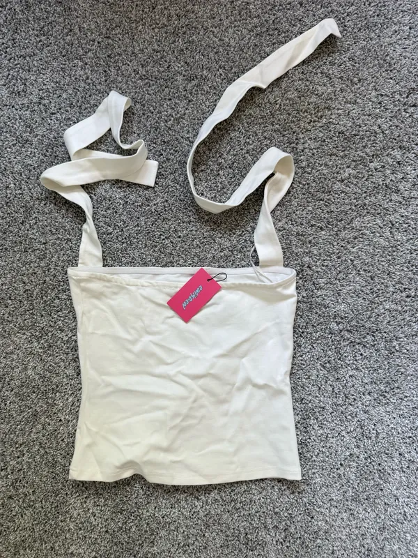 Edikted White Halter Top - Image 6
