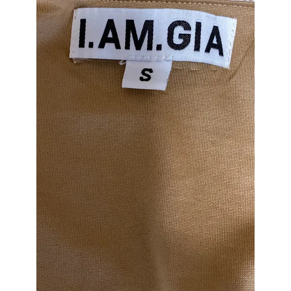 I.AM.GIA Yvette White Beige Floral Lace Layered Long Sleeve V Neck Blouse Top S - Image 5