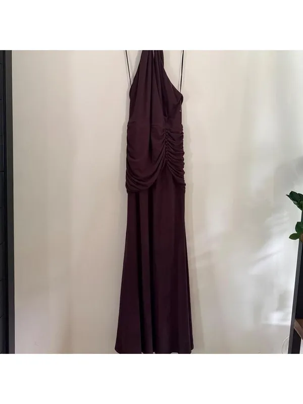 Reformation Arden Knit Dress in Brown - Image 2