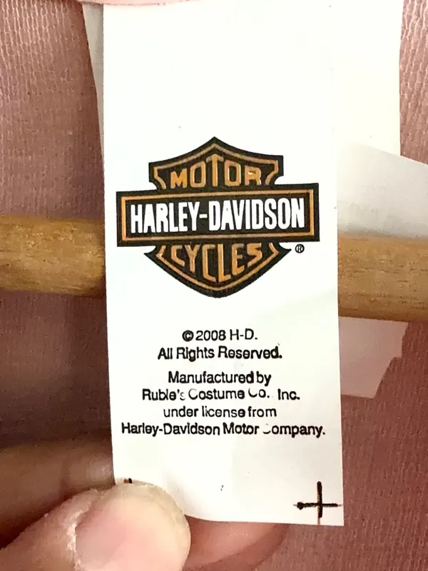 Vintage Harley-Davidson Girls' Pink Fringe Vest - Image 6