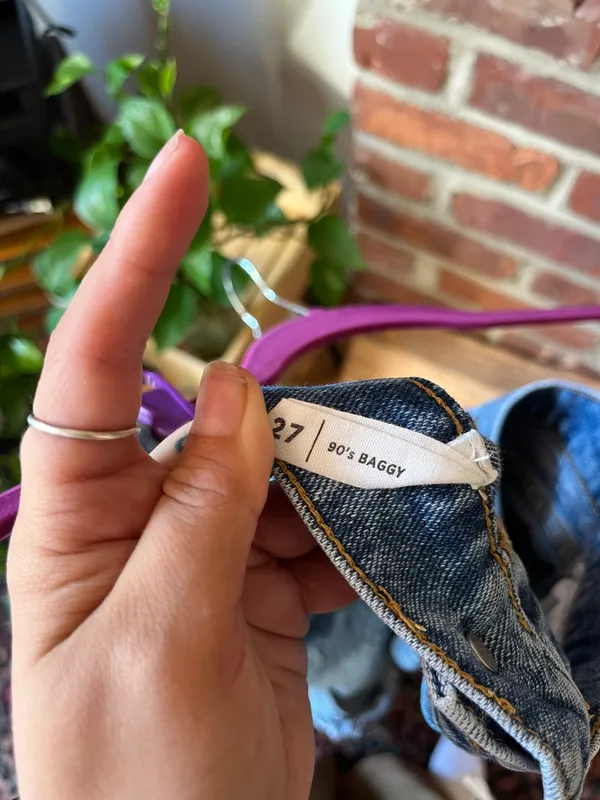 PacSun Light Blue Ripped Baggy Jeans in Medium Indigo - Image 7