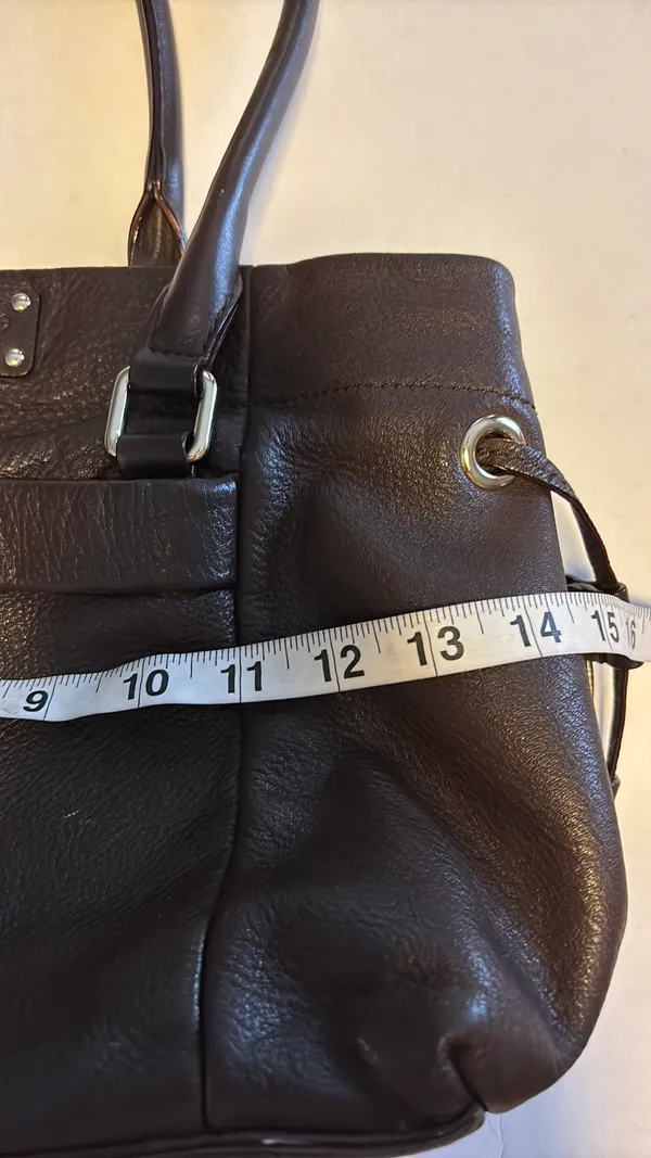 Kate Spade Brown Leather Bag Gorgeous Leather 15” Wide 8” Length - Image 15
