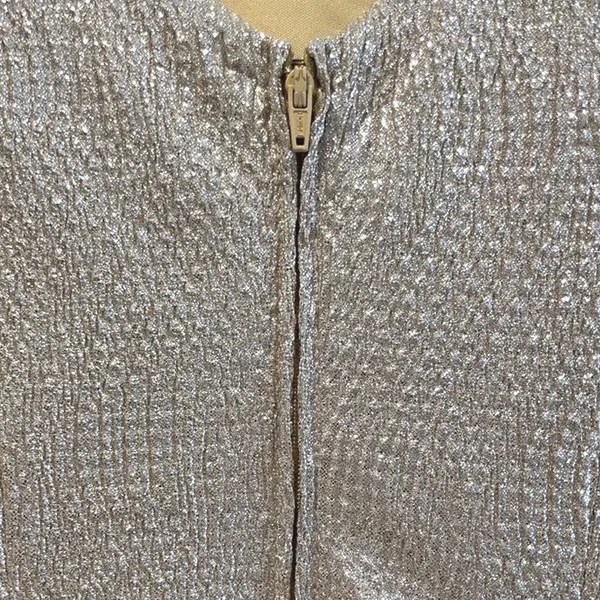 Hailey Logan Cocktail Dress‎ Gold Metallic Ruffle Party Women XS - Image 5