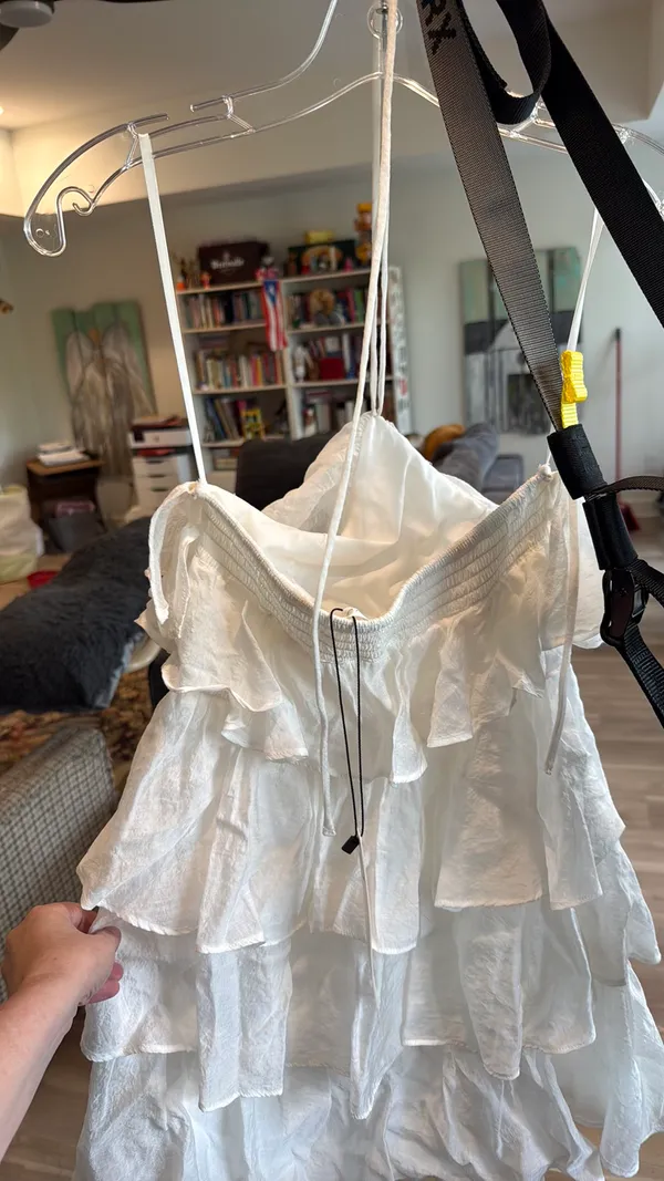Mustard Seed White Halter Neck Dress - Image 3