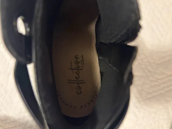 Clarks Women’s Boots Ankle Black Leather 5 - Image 10