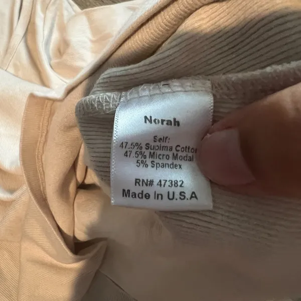 PJ Harlow ribbed‎ tan Norah top size small - Image 7