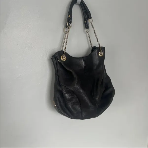 Antonio Melani Elegant Black Leather Tote Bag - Image 2